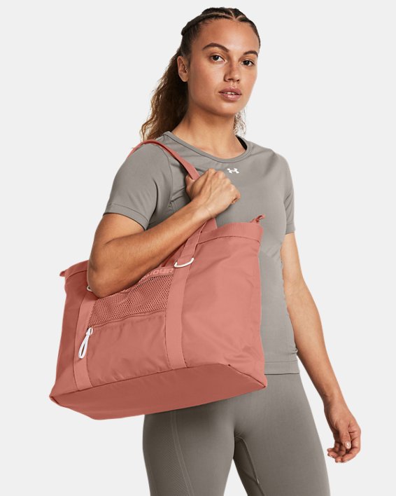 Women's UA Essentials Tote in Pink image number 4